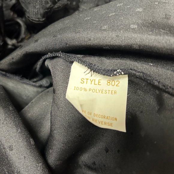 Vintage Givenchy Intimate Black Polka Dot Bed Jacket Size Medium - Picture 12 of 13